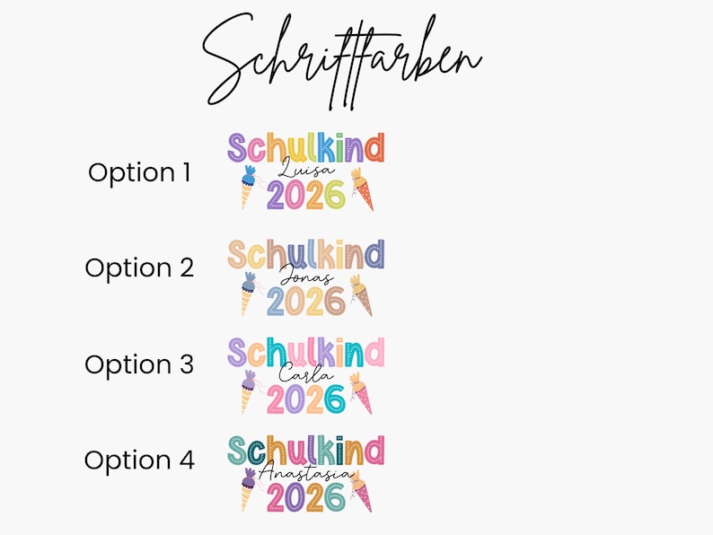 Personalized Schoolchild Shirt 2026, Back to School Gifts, First Day of School T-shirt, Schoolchildren 2026, Children's Gift, Preschooler image 8