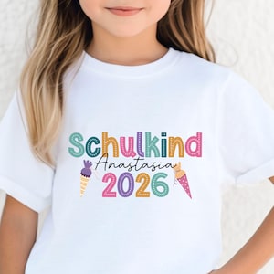 Personalized Schoolchild Shirt 2026, Back to School Gifts, First Day of School T-shirt, Schoolchildren 2026, Children's Gift, Preschooler image 7