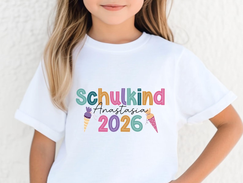 Personalized Schoolchild Shirt 2026, Back to School Gifts, First Day of School T-shirt, Schoolchildren 2026, Children's Gift, Preschooler image 7