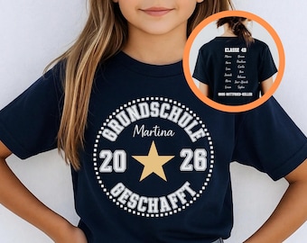 Graduation T-Shirt for Elementary School 2026, Personalized Gift for Elementary School Students, Elementary School Graduation Shirt, Farewell Gift for 4th Grade T-Shirt