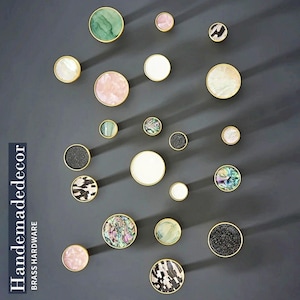 Decorative knobs Brass Wall Hook for Coat Brass Hooks Robe Hooks Wardrobe Handles Entryway Coat Rack Colourful knobs