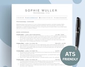 ATS Friendly Resume Template: Simple and Professional CV (Word, Pages, Google Docs)