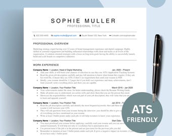 ATS Friendly Resume Template: Simple and Professional CV (Word, Pages, Google Docs)