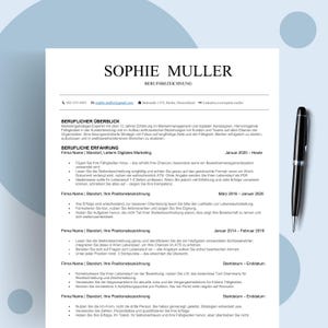 Lebenslauf Vorlage Deutsch, Bewerbungsvorlagen (Word, Pages, Google Docs) Ausbildung Bewerbung, Tabellarischer Lebenslauf
