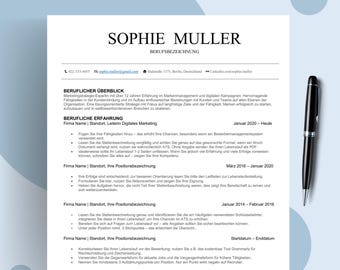 Lebenslauf Vorlage Deutsch, Bewerbungsvorlagen (Word, Pages, Google Docs) Ausbildung Bewerbung, Tabellarischer Lebenslauf