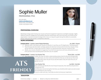 ATS Friendly Resume Template: Simple and Basic Resume (Word & Google Docs) Digital Download