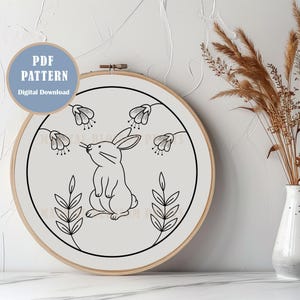Animal & Floral Hand Embroidery Designs: Spring Pattern Bundle (PDF Pattern)