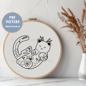 Animal & Floral Hand Embroidery Designs: Spring Pattern Bundle (PDF Pattern)