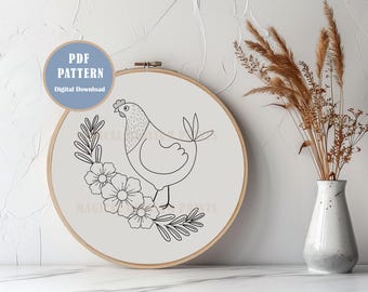 Animal & Floral Hand Embroidery Designs Bundle (PDF Pattern)