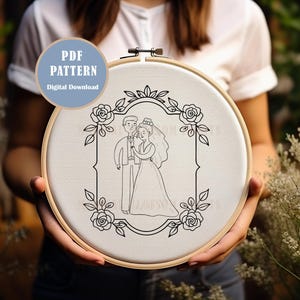 Love Flowers Hand Embroidery Pattern, Botanical Embroidery PDF, Floral Nature Embroidery, Plant Embroidery Design, Pretty Floral Embroidery