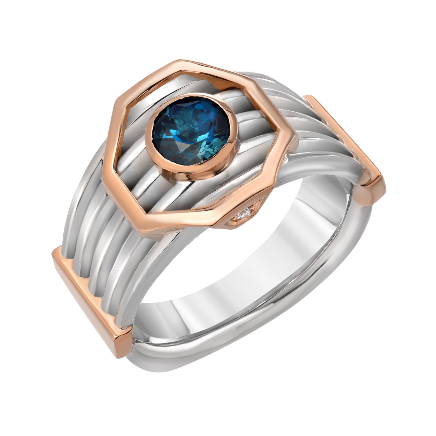 Arclight Men's Ring rose Gold Version Etsy