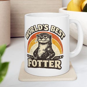 Retro Rainbow Sloth Mug | World's Foster Parent Gift
