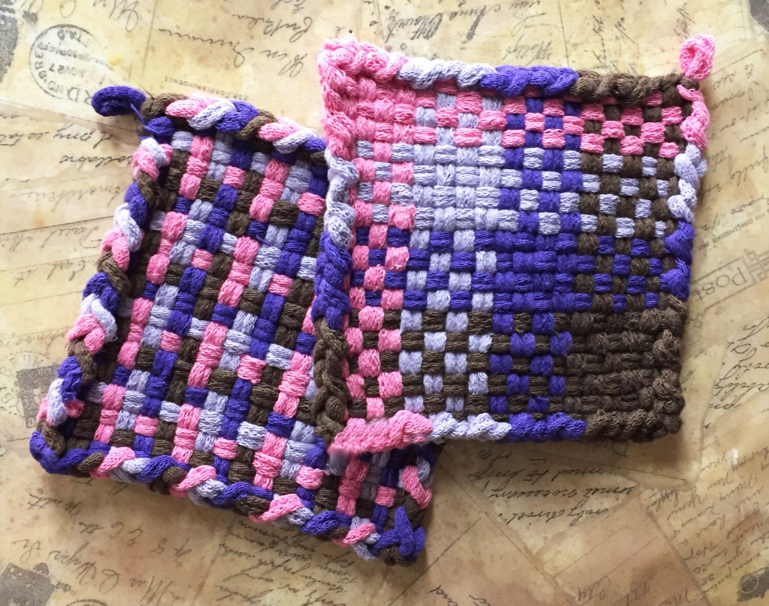 David's Potholders Woven Potholders Cotton Potholders Etsy