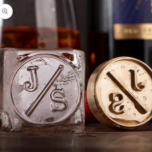 Sello de hielo con logotipo, nombre o iniciales
