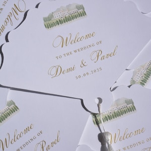 Abanicos de papel para bodas personalizados, Abanicos de boda impresos, Abanicos con borlas, Regalos de boda, Itinerario de boda, Abanico de mano personalizado, Rosa, verde salvia