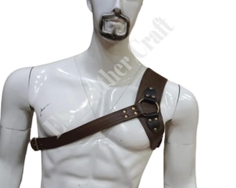 Men&#39;s Adjustable Leather Shoulder Harness - ES Leather Craft