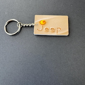 Jeep Keychain with Duck