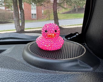 Mini Bedazzled Duck: Duck Dashboard Decoration