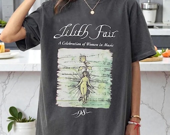 Vintage 90s Lilith Fair Ringer T-shirt Women's Music Festival Tour