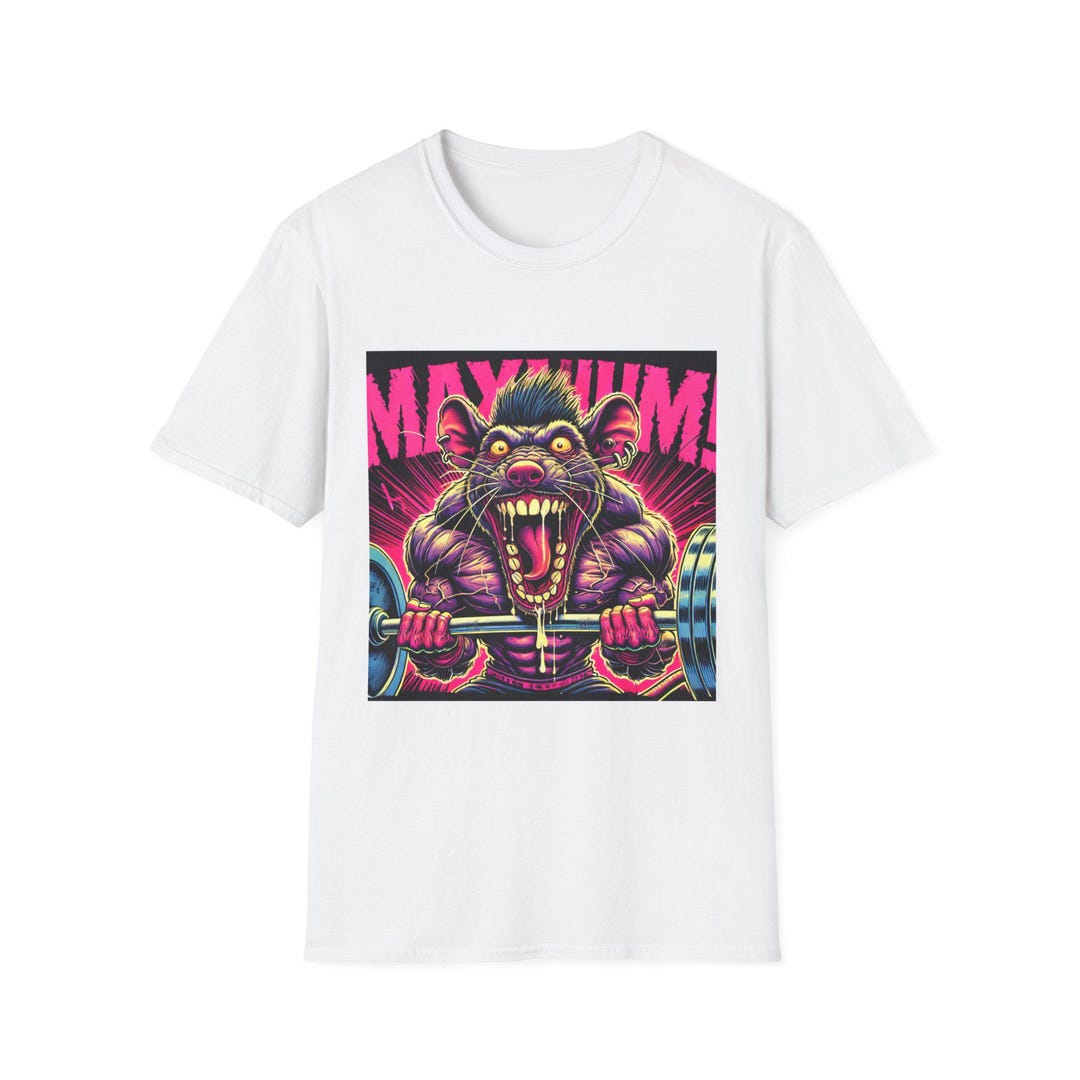 Big Daddy Gym Ratz, MAXIMUM, Gym Rat T-shirt, Bodybuilding Apparel ...
