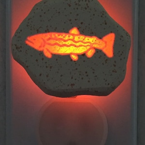 Trout small 1/3 watt neon-light night light