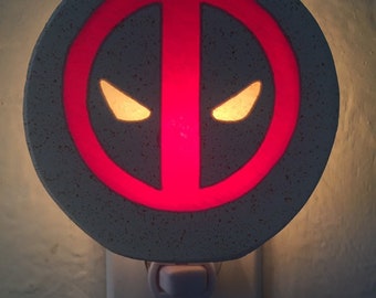 Dead Pool inspired Large 4watt night light with on/off switch