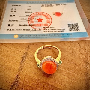 Natural A-Grade Jadeite Ring – Certified Burmese Jade Band | Classic Good Luck Ring for Women or Men | Feng Shui Jewelry