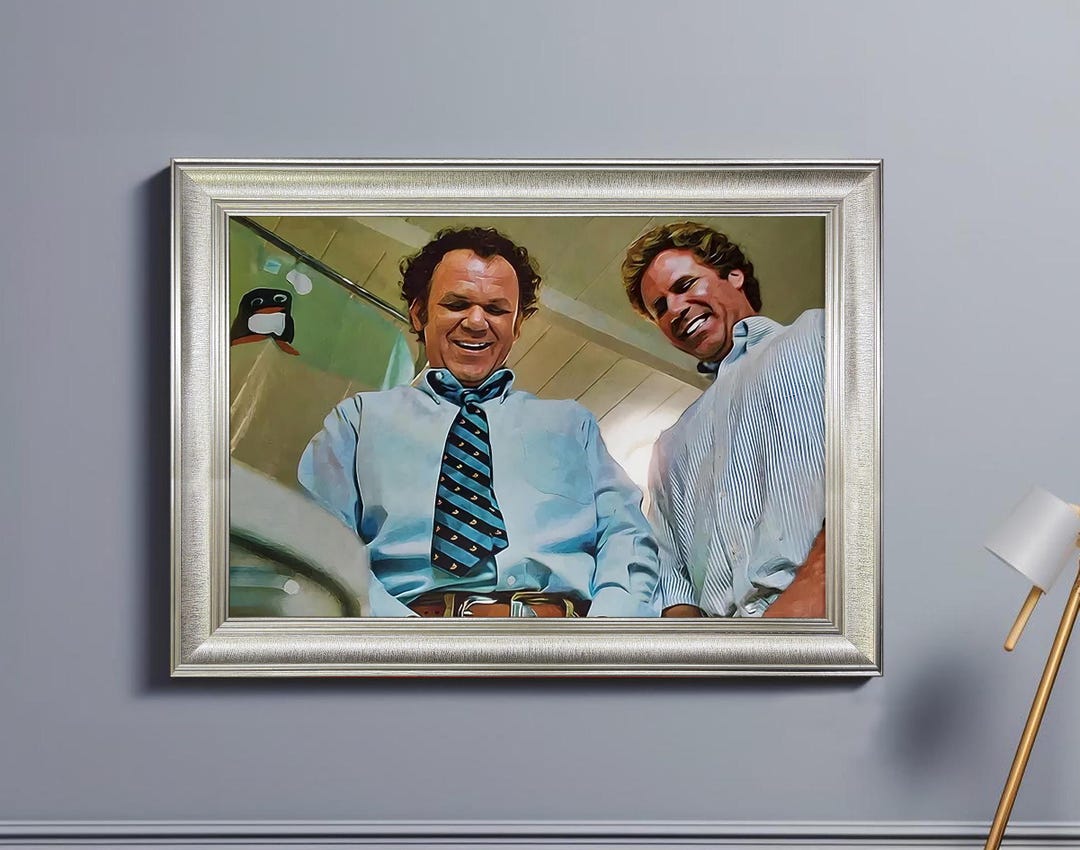 Funny Bathroom Framed Print Step Brothers Movie Toilet Scene