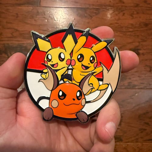 U.S. Fleet Pikachu Challenge Coin 神奇寶貝 Official Silver Pikachu