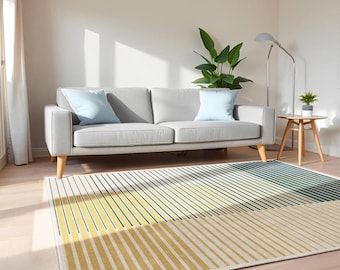 Alfombra moderna, geométrica, lavable, para decoración del hogar, para sala de estar, cocina, dormitorio, exterior