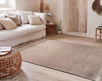 Alfombra de yute, alfombra de fibra natural, alfombra de yute tejida a mano, alfombra de yute bohemia, alfombra de yute para pasillo, alfombra decorativa para el hogar, decoración de yute, alfombra de yute hecha a mano
