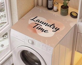 Tapete para lavadora Laundry Time: tapete antideslizante e impermeable para lavandería / Protector de piso suave y moderno para lavadora y secadora