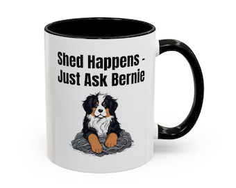 Custom Mug Funny Pet Bernese Mountain Dog Cup + Name Custom Dog Mug Personalized Cup Custom Novelty Bernese