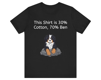 Custom Comfort Colours Funny Pet Shirt Bernese Tee + Name Custom Dog Tshirt Personalized Shirt Custom T Shirts Novelty Bernese Tee