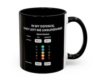 Funny Chess Review Accent Coffee Mug (11, 15oz), Bad Game Humor Cup, Gift for Chess Players, Chess Lover Novelty Tea Cup