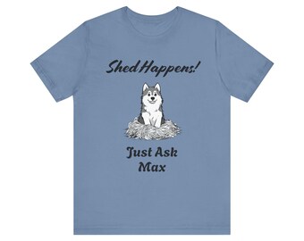 Custom Comfort Colours Funny Pet Shirt Husky Tee + Name Custom Dog Tshirt Personalized Shirt Custom T Shirts Novelty Husky Tee