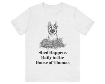 Custom Comfort Colours Funny Pet Shirt German Shepherd Tee + Name Custom Dog Tshirt Personalized Shirt Custom T Shirts Novelty Tee
