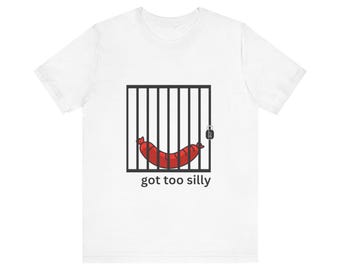 Sausage Cell Unisex Tee, Funny Tee, Silly Sausage Shirt, Humorous Tshirt, Foodie Gift, Novelty Shirt