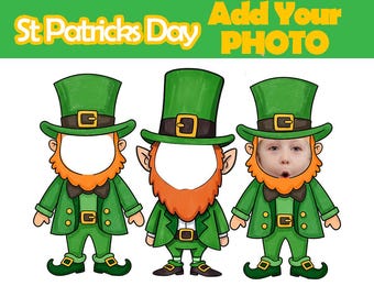 St Patrick's Day Leprechaun Photo PNG Clipart (Digital Download)