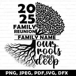 Our Roots Run Deep SVG, Png, Shirt Design, Family Reunion custom family Name SVG, our roots png, svg