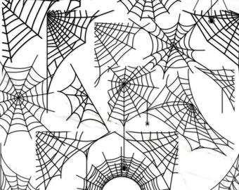 Ensemble toile d'araignée SVG : clipart Halloween, PNG, PDF (téléchargement numérique)
