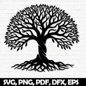 Baum des Lebens SVG, Familie Reunion Baum PNG Sublimation, Lebensbaum mit Wurzeln Schnittdatei für Cricut, Stammbaum SVG