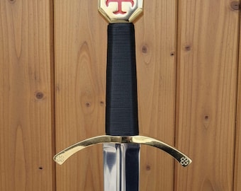 Templar Knight Sword with Scabbard – Handmade Medieval Replica