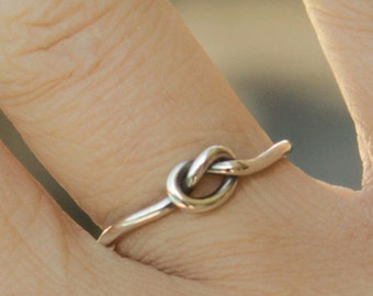 Silver Love Knot Silver Ring