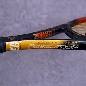 DUNLOP REVELATION SUPERLONG +1.00 vintage Tennis Racket racquet grip 4