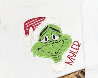 boys grinch shirt, boys christmas shirt, boys custom christmas shirt, grinch shirt, christmas shirt