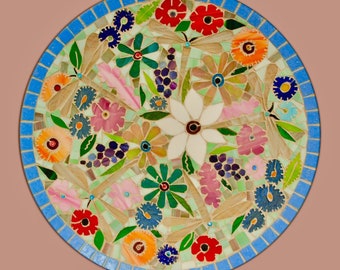 Mosaic Wildflower Platter