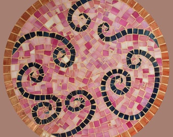 Mosaic Pretty In Pink Platter