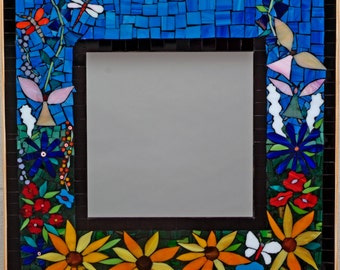 Mosaic Garden of  Earthly Delights Mirror