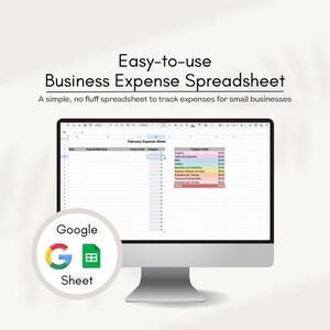 Small Business Expense Sheet Template for Taxes digital download Beauty business expense spreadsheet small business expense Tracker Editable